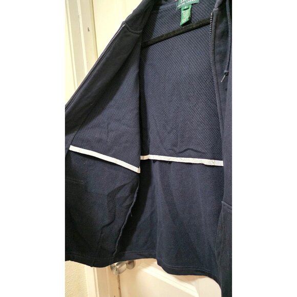 Ralph Lauren Women Navy Full-Zip Hoodie Nautical Embroidered Detail Size S - Picture 5 of 8
